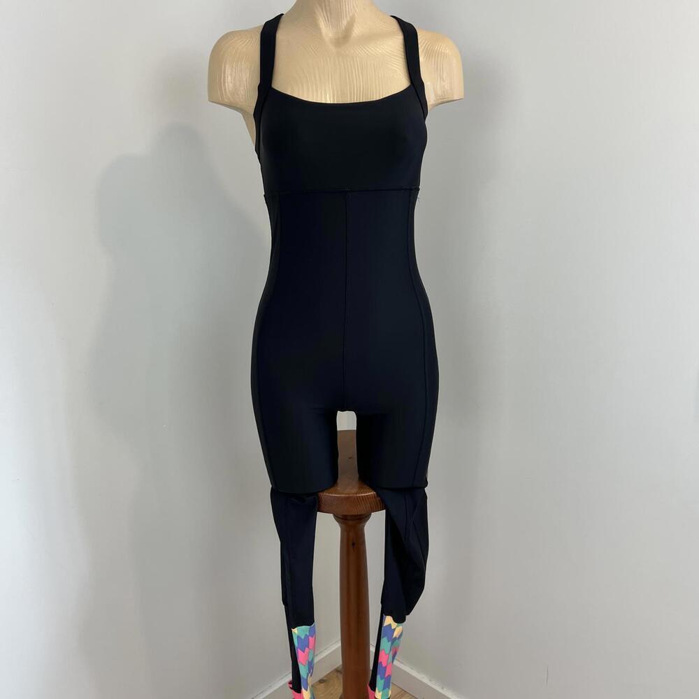 Bodyglove Women's Size Medium One Piece Nylon Spandex One Piece Bodysuit Black
